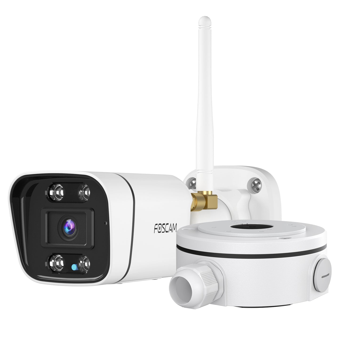 Foscam V8P 8MP WiFi Security Camera with Smart Detection and Waterproof Junction Box